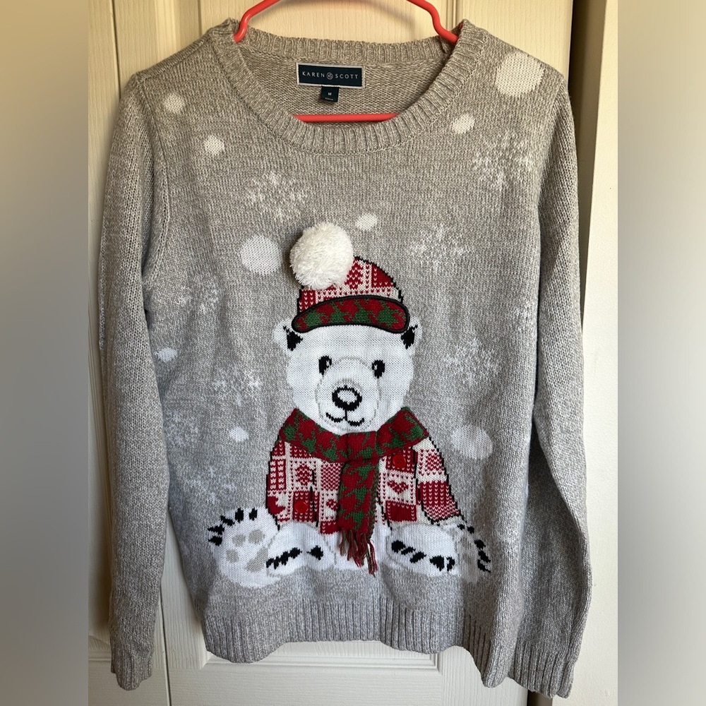 Karen Scott Polar Bear Sweater
